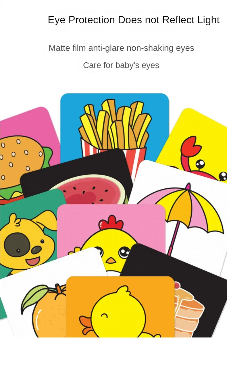 Baby Montessori Visual Stimulation Card Black and White Cards High Contrast Visual Stimulation Shape Card Toddler Cognitive Toys