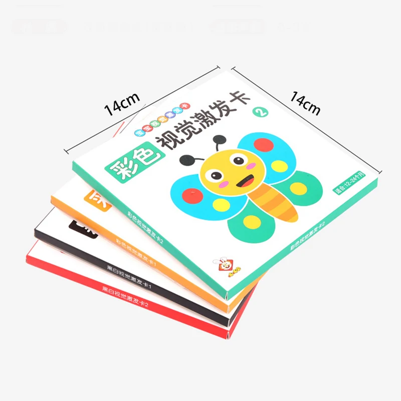 Black and White Cards High Contrast Baby Toys 0-36 Months Newborns Visual Stimulation Brain Development Learning Flash Cards