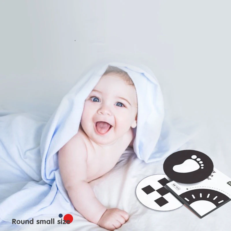Black and White Cards High Contrast Baby Toys 0-36 Months Newborns Visual Stimulation Brain Development Learning Flash Cards