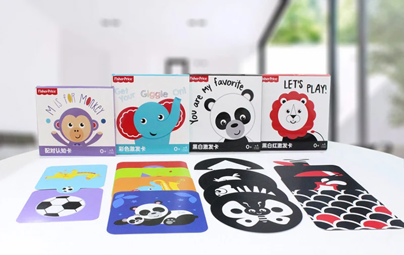 Black and White Cards High Contrast Baby Toys 0-36 Months Newborns Visual Stimulation Brain Development Learning Flash Cards