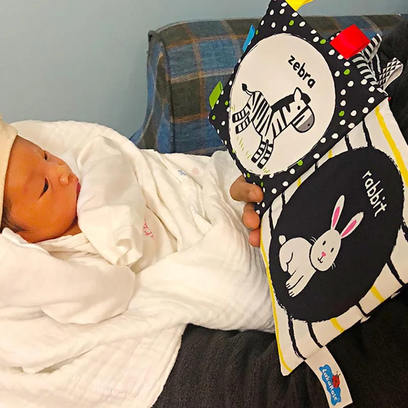 Black and White Cards High Contrast Baby Toys 0-36 Months Newborns Visual Stimulation Brain Development Learning Flash Cards