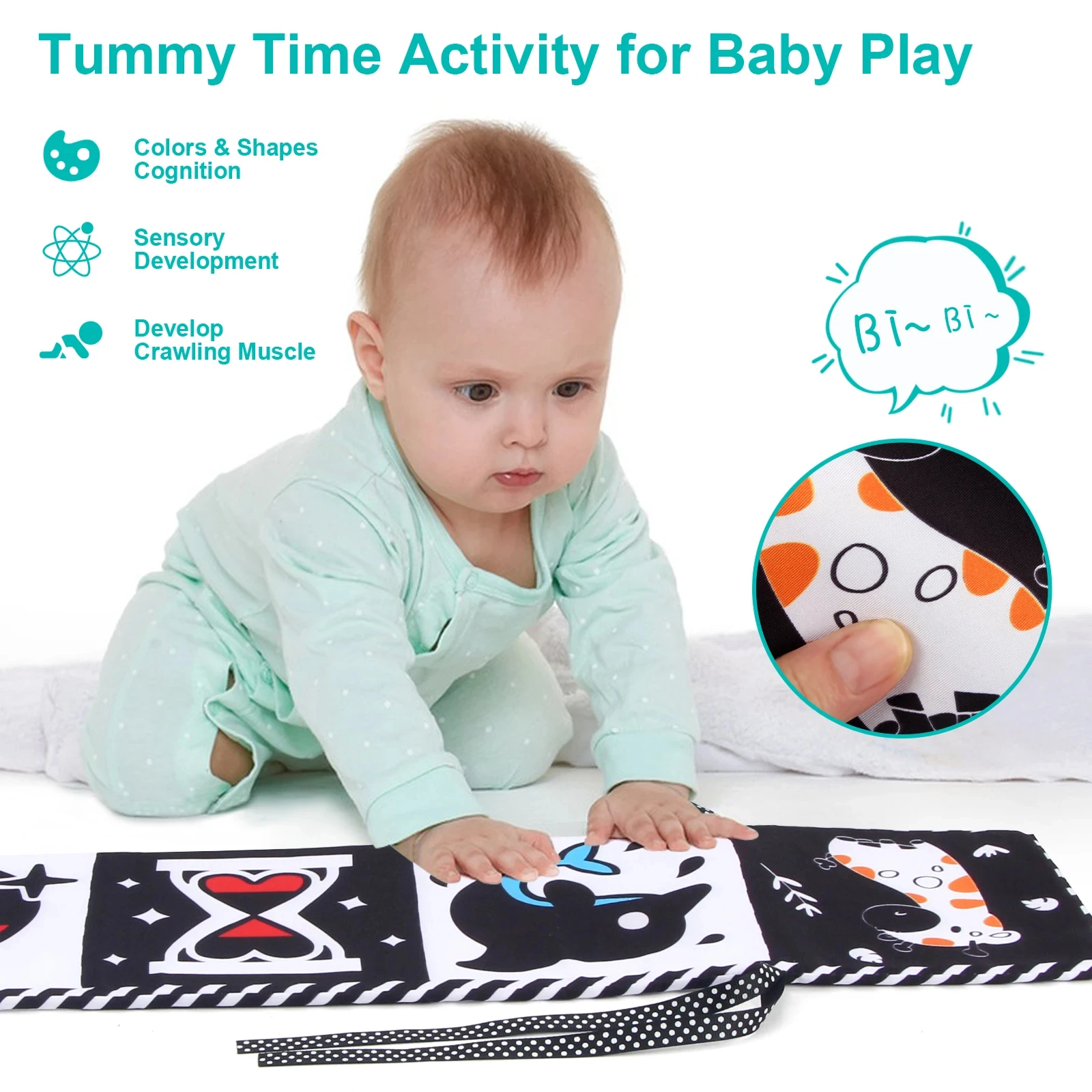 Black and White Cards High Contrast Baby Toys 0-36 Months Newborns Visual Stimulation Brain Development Learning Flash Cards