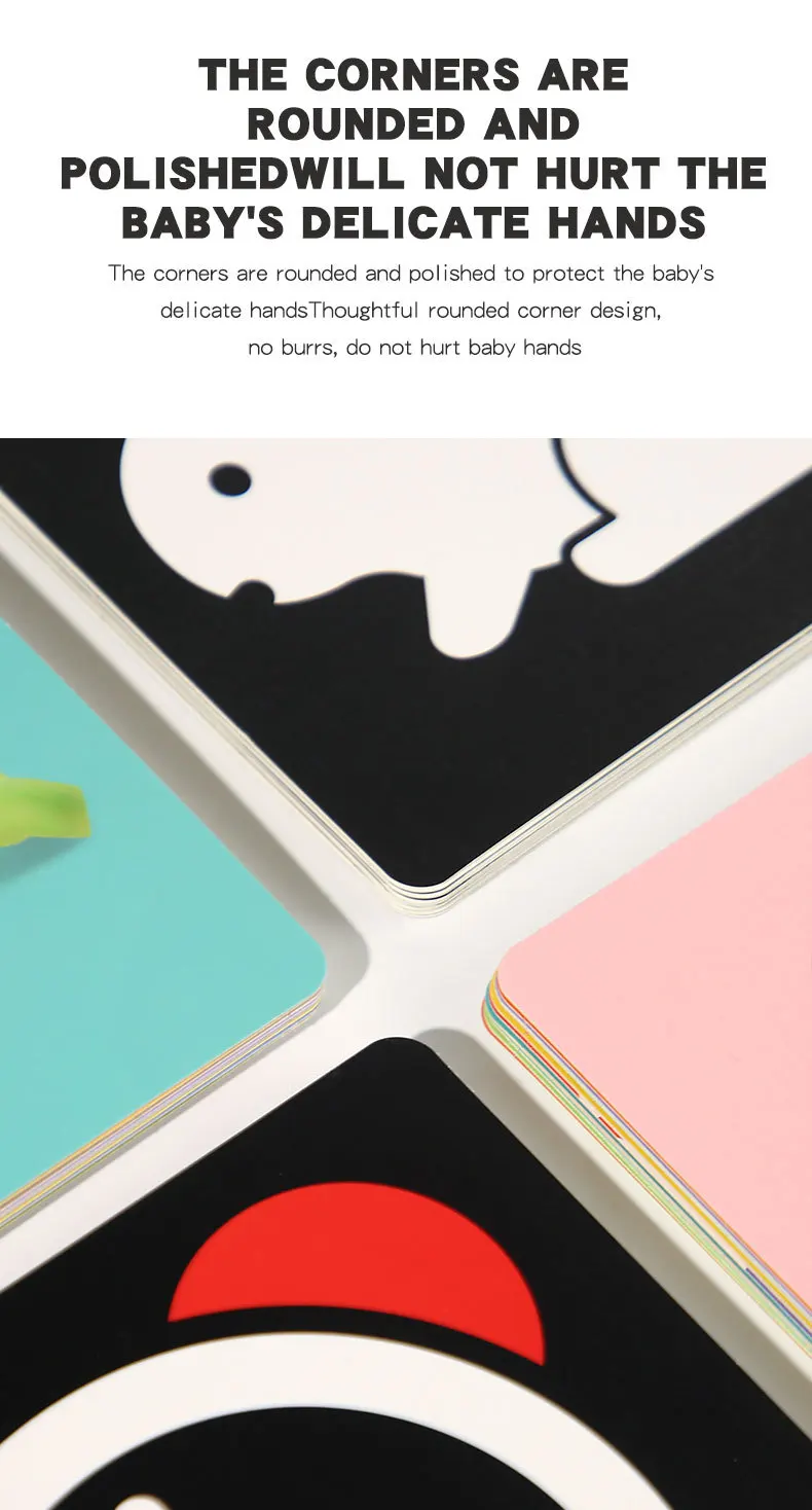 Baby Visual Stimulation Cards Montessori High Contrast Flash Card Infant Visual Early Education Learning Toys For Newborn Gifts